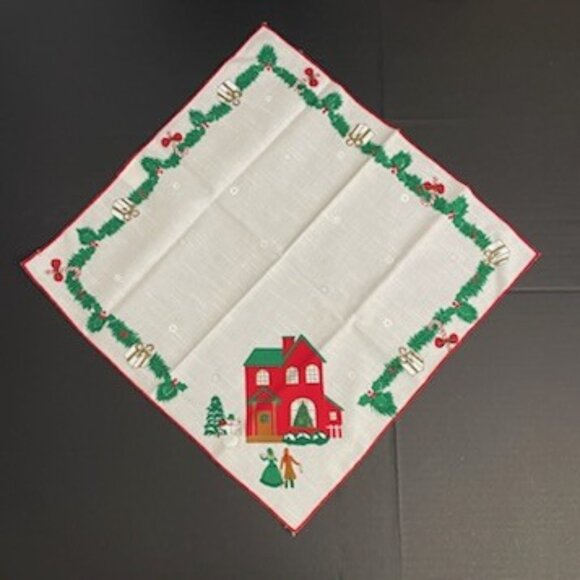 Vintage Linens N Things Christmas Napkins Set of 5 Retro Holiday Seasonal - Picture 2 of 7